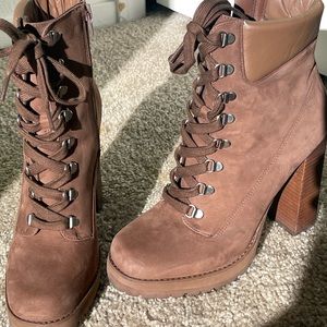 Steve Madden chocolate brown heel boots